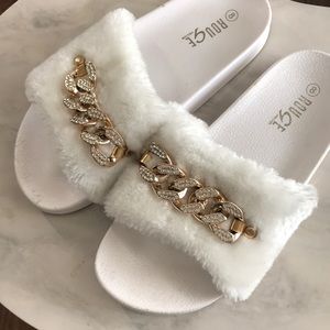 Fuzzy Sandals